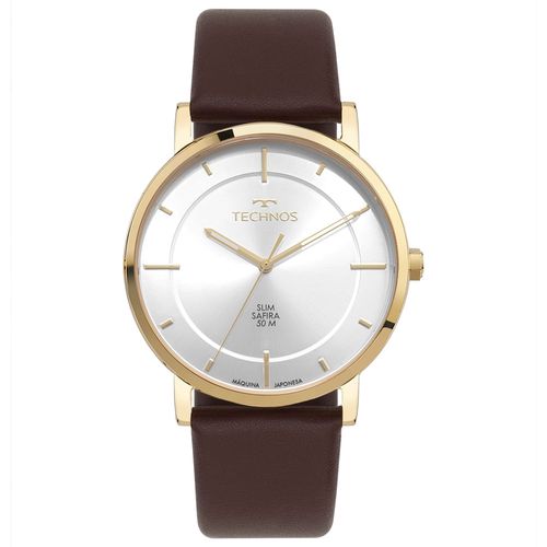 Relógio Technos Masculino Slim Dourado - GL32AZ/0K