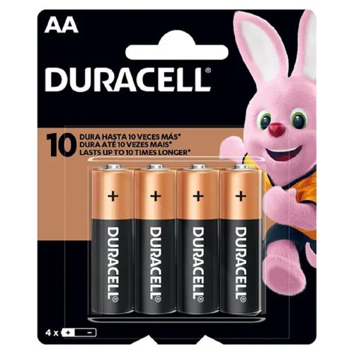 Pilha Alcalina Duracell AA 4 Unidades