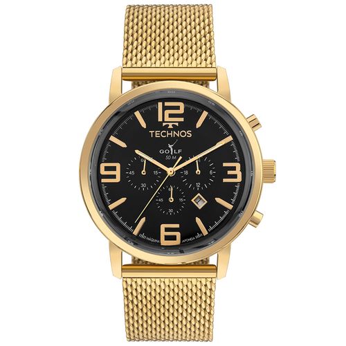Relógio Technos Masculino Golf Dourado - OS20IQV/1P