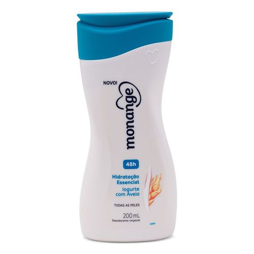 Hidratante Desodorante Monange Hidratação Nutritiva Iogurte com Aveia 200ml Loção Hidratante Monange Iogurte Aveia 200ml