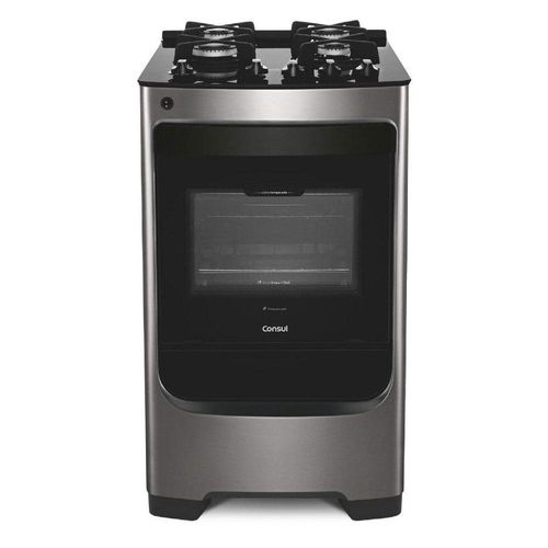 Fogão Consul 4 Bocas Acendimento Automático Inox CFO4VAR - Bivolt