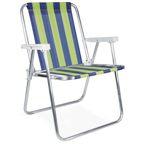 Cadeira de Praia Alta de Alumínio Sortida