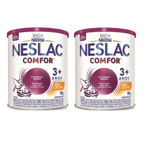 Kit 2 Neslac Comfor Zero Lactose Composto Lácteo 700g Cada