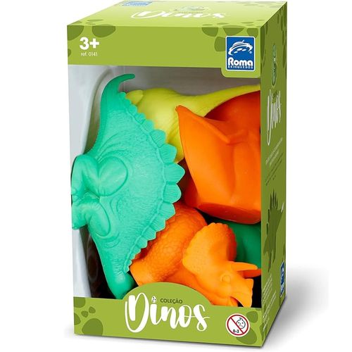 Brinquedo Infantil Coleção Dinos 6 Unidades Sortidas