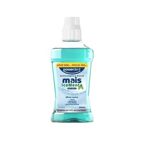 Solução Bucal Powedent LV500PG350 Mais IceMenta Sem Alcool