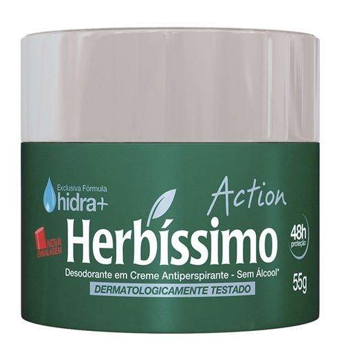 Desodorante Herbissimo Creme Action 55g