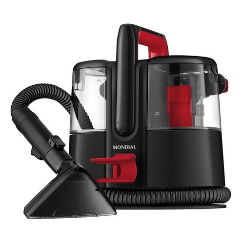 Extratora e Higienizadora Portátil Mondial Deep Cleaner I 1650W EXP-01-R Preto/Vermelho