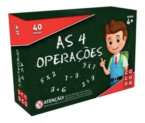 Jogo Educativo As 4 Operações Matemáticas Brinquedos Tabuada