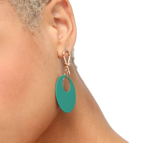 Brincos Mulheres Gota Verde Redondo Luxo Requintado