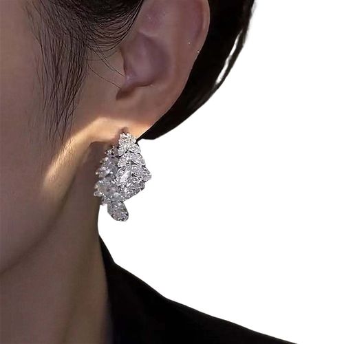 Brincos Feminino Luxo Festas Casamento Strass Brilho