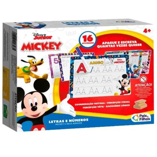 Lousa Mágica 16 Atividades Letras E Números Mickey e Amigos