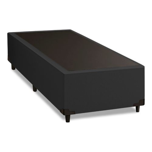 Cama Box 0,79 M Com 38cm De Altura Prince Suede Preto