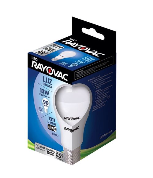Lâmpada Led Rayovac 13W Bivolt Branca