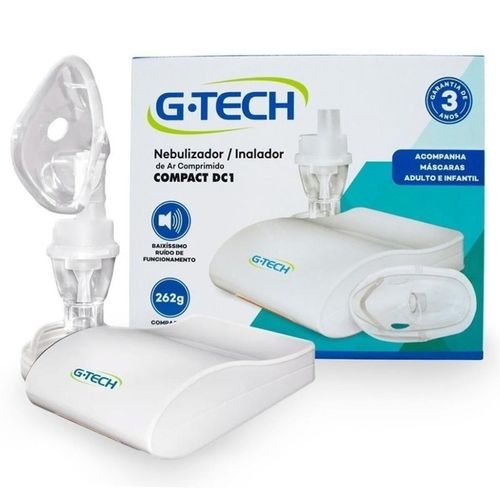 Inalador Nebulizador G-Tech Compact Nebcom Dc1