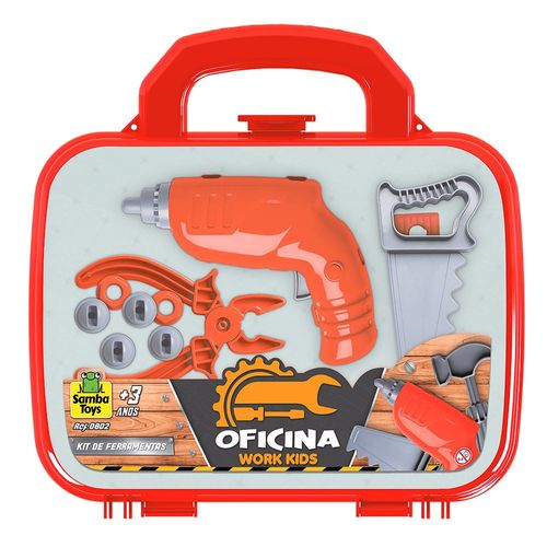 Maletinha de Ferramentas Oficina Work Kids Samba Toys