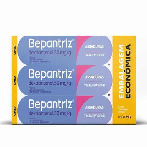 Kit Bepantriz 50mg/g Pomada 3 Unidades 30g cada