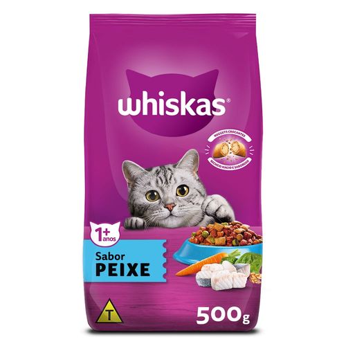 Ração para Gato Whiskas Sabor Peixe 500g