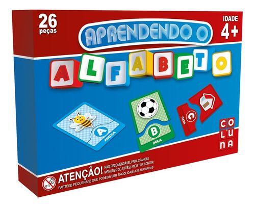 Brinquedo Pedagogico Aprendendo O Alfabeto 26pcs 903 - Colun