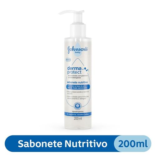 Sabonete Liquido Infantil Johnson Baby Nutritivo Derma 200ml