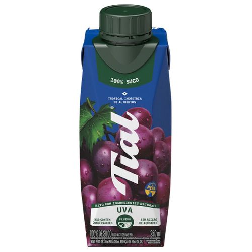 Suco Tial 100% Suco Sabor Uva 250ml