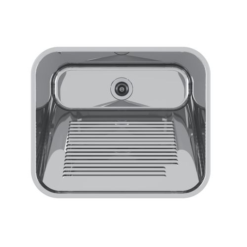 Tanque Mekal 60 Litros em Aço Inox Alto Brilho 60x50x28,5 cm CT60
