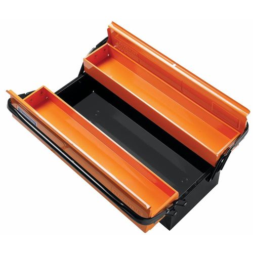 Caixa para Ferramentas Tramontina Pro 44952001 com 3 Gavetas e Alças Flex - Preto/Laranja