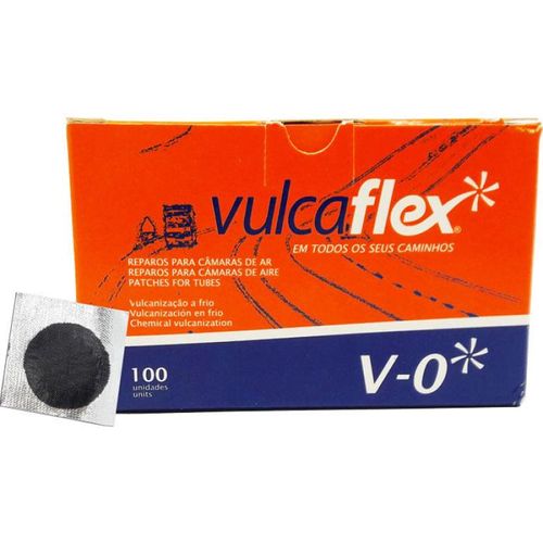 Remendo A Frio V-0 030Mm Caixa Com 100 Pecas - V-0 - Vulcaflex