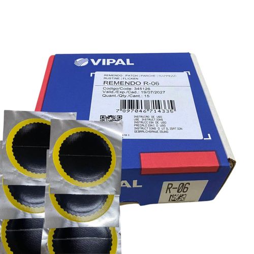 Remendo A Frio R-06 120 Mm Caixa Com 15 Pecas - 345106 - R-06 - Vipal