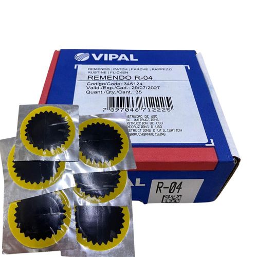 Remendo A Frio R-04 080 Mm Caixa Com 35 Pecas - R-04 - Vipal