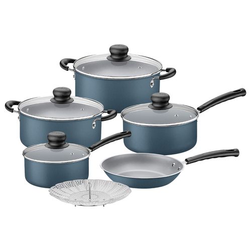Jogo de Panelas Tramontina Versalhes Antiaderente Azul 6 Peças