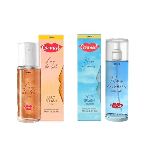 Kit Body Splash Carmed Glow Luz Do Sol+Nas Nuvens 200ml Cada