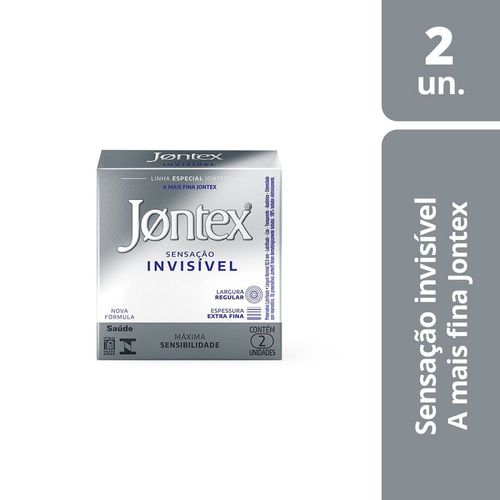 Preservativo Jontex Sensação Invisível 2 Unidades