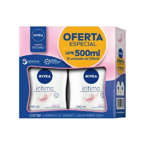 Kit Sabonete Líquido Íntimo Nivea 2 Unidades 250ml