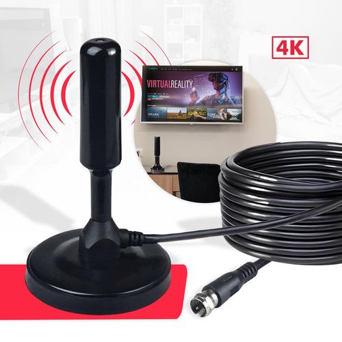 Antena Digital Tv 4k Full Hd Amplificada Interna Externa