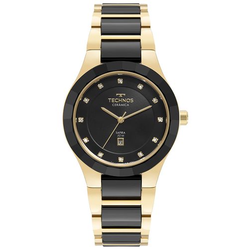 Relógio Technos Feminino Ceramic/saphire Dourado - 2015CEN/1P 2015CEN/1P