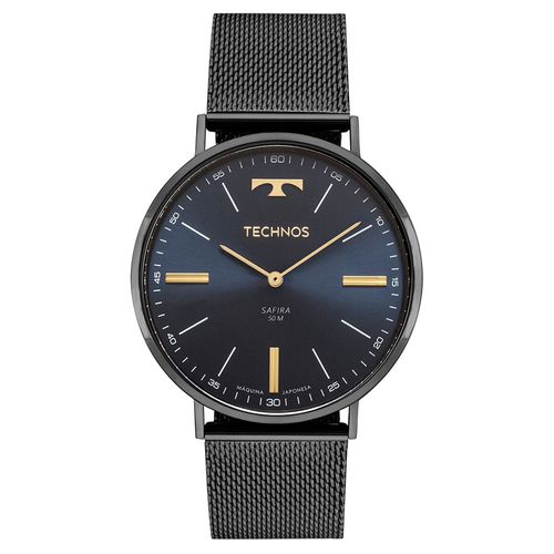 Relógio Technos Masculino Slim Grafite - 2025LUA/1A 2025LUA/1A