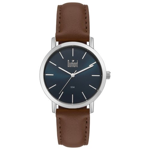 Relógio Dumont Masculino Traveller Prata - DU2035MOT/5A