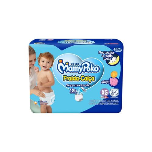Fralda Descartável Mamypoko Calça Superproteção XG 24 Unidades