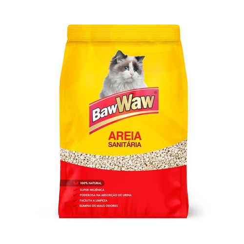 Areia Sanitária Baw Waw Para Gatos 4kg