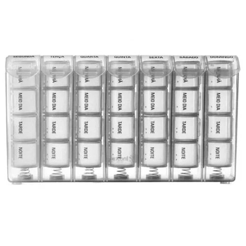 Porta Comprimidos Incoterm Grande por Turno Transparente