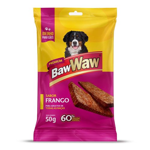 Petisco Baw Waw Bifinho Sabor Frango 50g