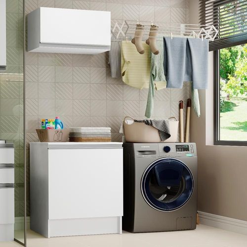 Kit Área de Serviço Topazio Armário e Balcão Madesa