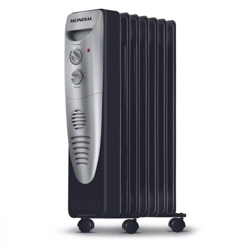 Aquecedor A óleo Mondial A-06 Preto Com Prata 127V
