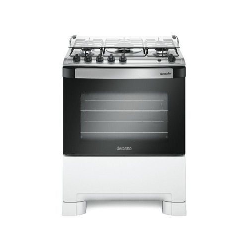 Fogão 5 Bocas Mueller Decorato G3 Tripla Chama Branco Bivolt