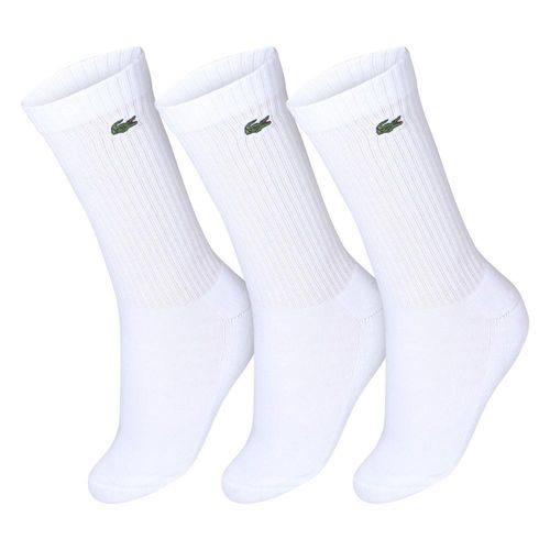 Meia Lacoste Core Active Performance 39 ao 42 - Pack com 03 Pares - Branca