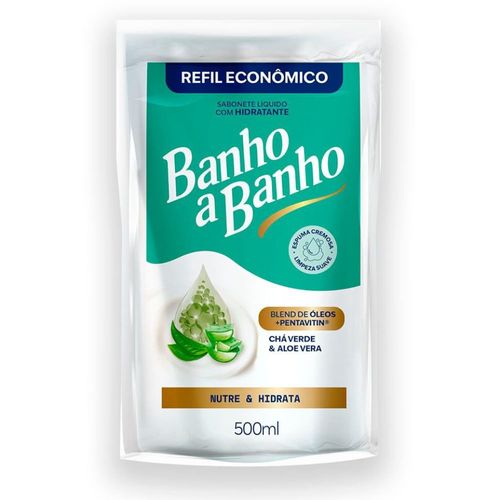 Sabonete Líquido Banho a Banho Chá Verde e Aloe Vera Refil 500ml