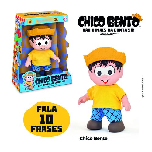 BONECO CHICO BENTO FALA 10 FRASES - ADIJOMAR REF.2021