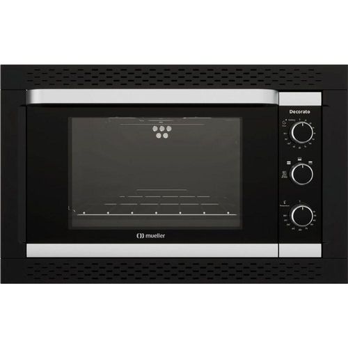 Forno Elétrico de Embutir Decorato Preto 44L 127V