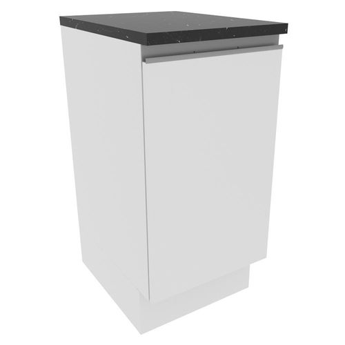 Balcão Acordes Glamy 100% MDF 40cm 1 Porta Branco Madesa