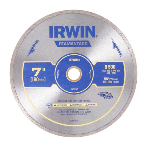 Disco Diamantado Contínuo 180x22,2mm Irwin - IW47701